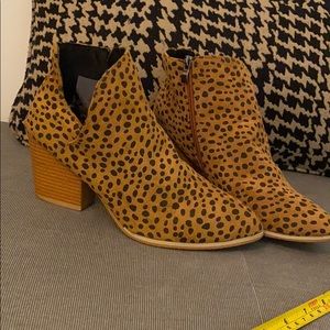 Cheetah Print Booties